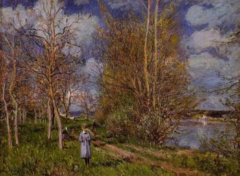 Alfred Sisley : Small Meadow in Spring